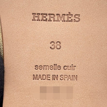 Load image into Gallery viewer, HERMES Ancorne Sandals Gold Leather Size 38
