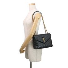 将图像加载到图库查看器中，SAINT LAURENT PARIS Loulou Shoulder Bag Black494699DV7271000 Calf Leather Size Small
