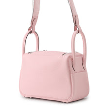 Load image into Gallery viewer, HERMES Lindy Verso Rose Sakura/Grisper Taurillon Clemence Size Mini
