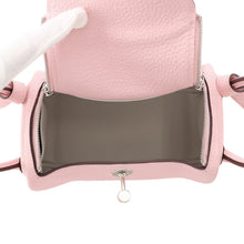 Load image into Gallery viewer, HERMES Lindy Verso Rose Sakura/Grisper Taurillon Clemence Size Mini
