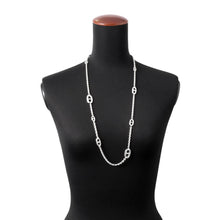 将图像加载到图库查看器中，HERMES Chaine d'Ancre Farandole Necklace Size 80 SV925
