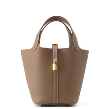 将图像加载到图库查看器中，HERMES Picotin Padlock Etoupe Taurillon Clemence Size PM
