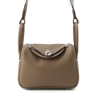 HERMES Lindy Etoupe Taurillon Clemence Size Mini