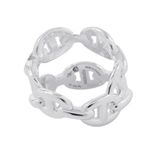 Load image into Gallery viewer, HERMES Chaine d'Ancre Double Row Ring Size 50/#10 SV925
