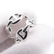 Load image into Gallery viewer, HERMES Chaine d'Ancre Double Row Ring Size 50/#10 SV925
