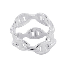 Load image into Gallery viewer, HERMES Chaine d'Ancre Double Row Ring Size 53/#13 SV925
