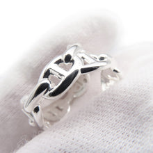 Load image into Gallery viewer, HERMES Chaine d'Ancre Double Row Ring Size 53/#13 SV925
