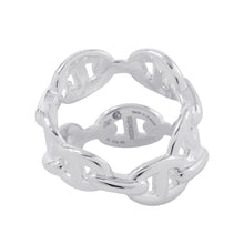 将图像加载到图库查看器中，HERMES Chaine d'Ancre Double Row Ring Size 52/#12 SV925
