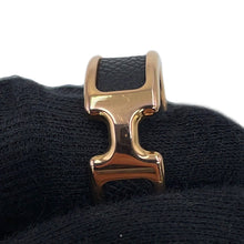 Load image into Gallery viewer, HERMES Orump Ring Size M Black Epsom Metal
