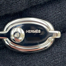 Load image into Gallery viewer, HERMES Mini Maillon Black Enamel Metal
