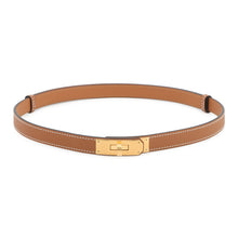 Load image into Gallery viewer, HERMES Kelly Belt Size 18 Gold Epsom
