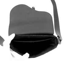 Load image into Gallery viewer, Dior Oblique Saddle Flap Messenger Bag Black2ADCA435YKS_H03E Canvas Calf Leather Size Mini
