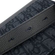 Load image into Gallery viewer, Dior Oblique Saddle Flap Messenger Bag Black2ADCA435YKS_H03E Canvas Calf Leather Size Mini
