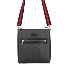 将图像加载到图库查看器中，GUCCI GG Supreme messenger bag Black474137 GG Supreme
