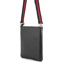 将图像加载到图库查看器中，GUCCI GG Supreme messenger bag Black474137 GG Supreme
