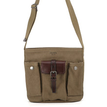 Load image into Gallery viewer, PRADA Route Shoulder Bag Khaki/Brown1BE106 Canvas Leather Size Mini
