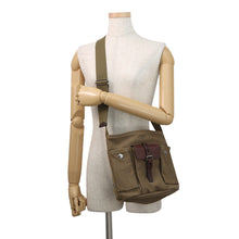 Load image into Gallery viewer, PRADA Route Shoulder Bag Khaki/Brown1BE106 Canvas Leather Size Mini
