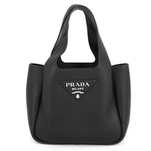 Load image into Gallery viewer, PRADA Vitello Dino Handbag Black1BA349 Leather
