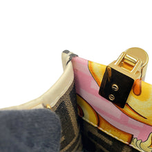 Load image into Gallery viewer, FENDI Fendace Sunshine Shopper White/Yellow8BS051 Leather Size Mini
