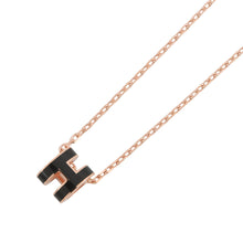 Load image into Gallery viewer, HERMES Pop Ash Necklace Size Mini Black Metal Lacquer
