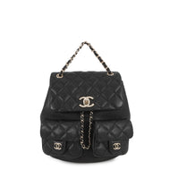 CHANEL Matelasse CC Logo Backpack BlackAS3787 Caviar Leather