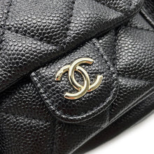将图像加载到图库查看器中，CHANEL Matelasse CC Logo Backpack BlackAS3787 Caviar Leather
