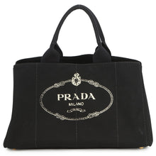 将图像加载到图库查看器中，PRADA Canapa BlackBN1872 Canvas
