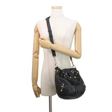 将图像加载到图库查看器中，BALENCIAGA giant mini pom pom Black285439 Leather
