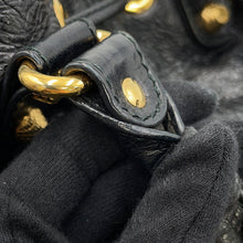 将图像加载到图库查看器中，BALENCIAGA giant mini pom pom Black285439 Leather
