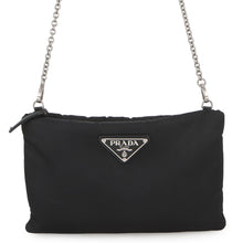 将图像加载到图库查看器中，PRADA Bomber ChainShoulder Black1BF082 Nylon
