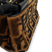 将图像加载到图库查看器中，FENDI Peekaboo Brown/Black8BN244 Mouton Leather Size Mini
