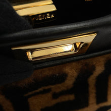 将图像加载到图库查看器中，FENDI Peekaboo Brown/Black8BN244 Mouton Leather Size Mini
