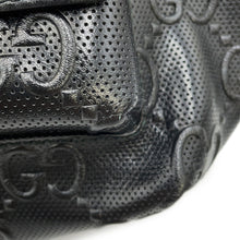 Load image into Gallery viewer, GUCCI GG embossed belt bag Black645093 Leather
