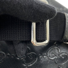 Load image into Gallery viewer, GUCCI GG embossed belt bag Black645093 Leather
