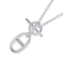 将图像加载到图库查看器中，HERMES Chaine d'Ancre Amulette Necklace SV925
