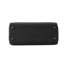 将图像加载到图库查看器中，HERMES Kelly Retourne Black Togo Leather Size 25
