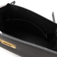 将图像加载到图库查看器中，HERMES Kelly Retourne Black Togo Leather Size 25
