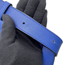将图像加载到图库查看器中，LOEWE hammock Blue387.30.T38 Leather Size Medium
