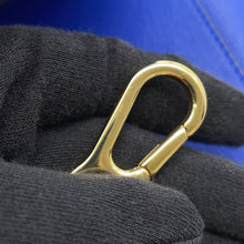将图像加载到图库查看器中，LOEWE hammock Blue387.30.T38 Leather Size Medium
