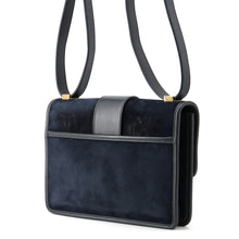 Load image into Gallery viewer, Dior 30Montaigne Shoulder Bag Navy Velvet Leather
