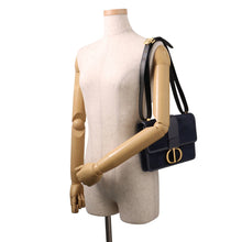 Load image into Gallery viewer, Dior 30Montaigne Shoulder Bag Navy Velvet Leather
