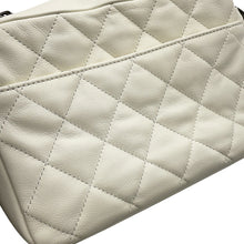 Load image into Gallery viewer, CHANEL Matelasse Camera Shoulder Bag WhiteAS2923 Lambskin Size Small
