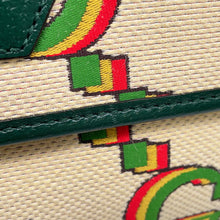 将图像加载到图库查看器中，GUCCI Crossbody Bag 100th Anniversary Beige/Green493930 Canvas Leather
