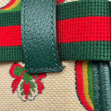 将图像加载到图库查看器中，GUCCI Crossbody Bag 100th Anniversary Beige/Green493930 Canvas Leather
