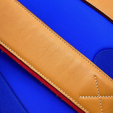 将图像加载到图库查看器中，LOEWE iNature Backpack Blue/Red/Brown Canvas
