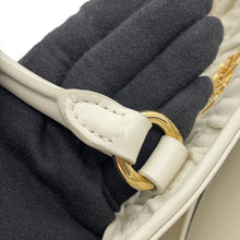 将图像加载到图库查看器中，PRADA Gathered 2WAY Handbag White1BA172 Leather
