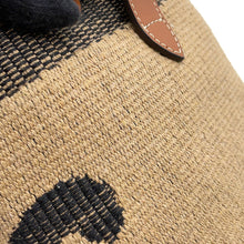 将图像加载到图库查看器中，CELINE Teen Drawstring Triomphe Handbag Beige/Black/Tan196532 Canvas Leather
