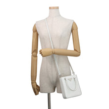 将图像加载到图库查看器中，PRADA Spazzolato 2WAY Bag White1BA331 Leather Size Small
