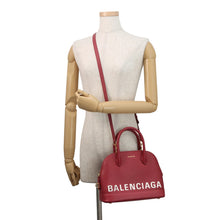 Load image into Gallery viewer, BALENCIAGA Ville top handle Red518873 Leather Size S
