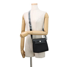 将图像加载到图库查看器中，HERMES Herbag zip Black Toile H Vache Hunter Leather Size Mini
